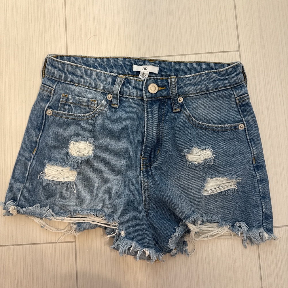 BP Blue Distressed Jean Shorts